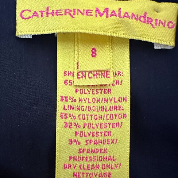 Catherine Malandrino Black Embellished Silver Studded Cutout Mini Skirt Size 8 - Picture 5 of 8